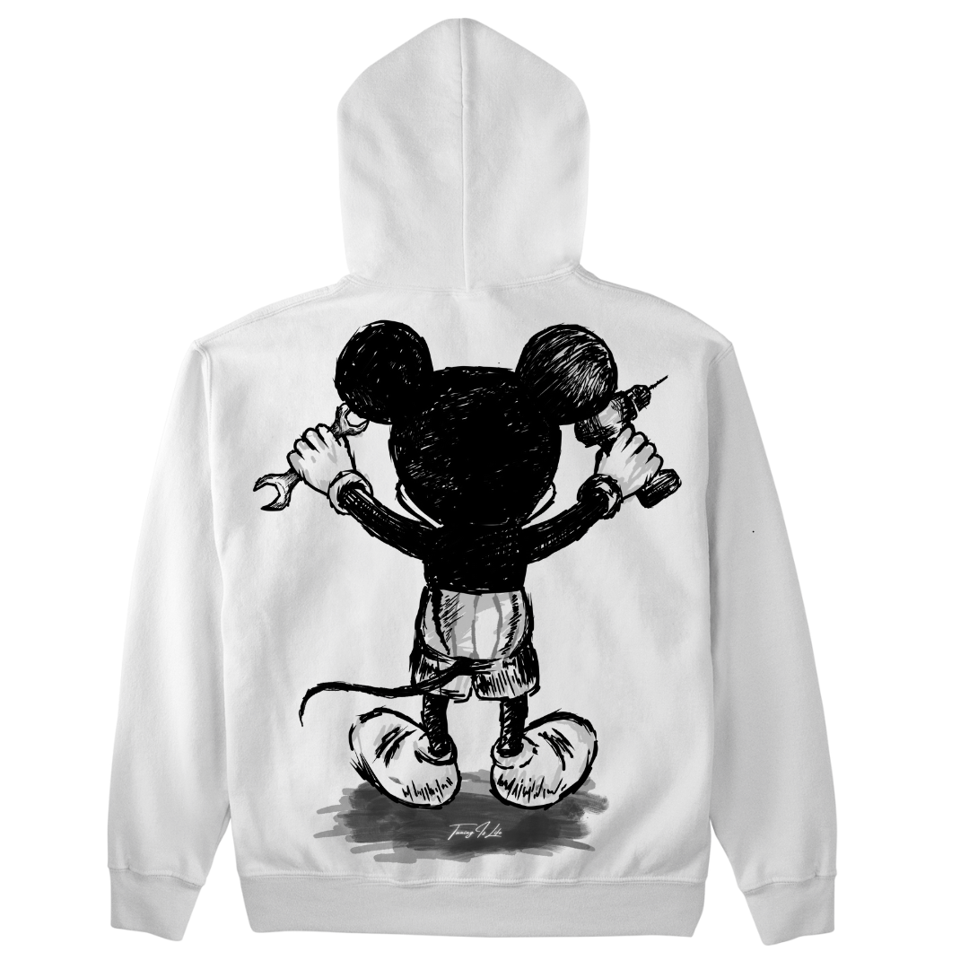 Werkende Muis premium Hoodie