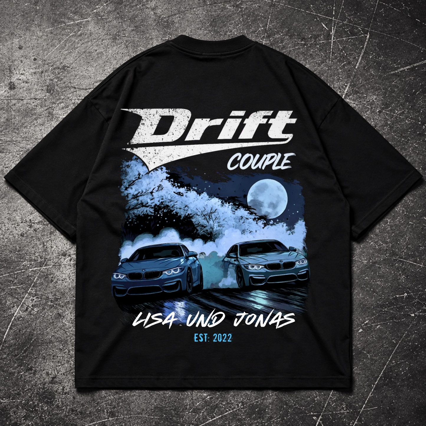Midnight Drift Couple - Personalizované tričko