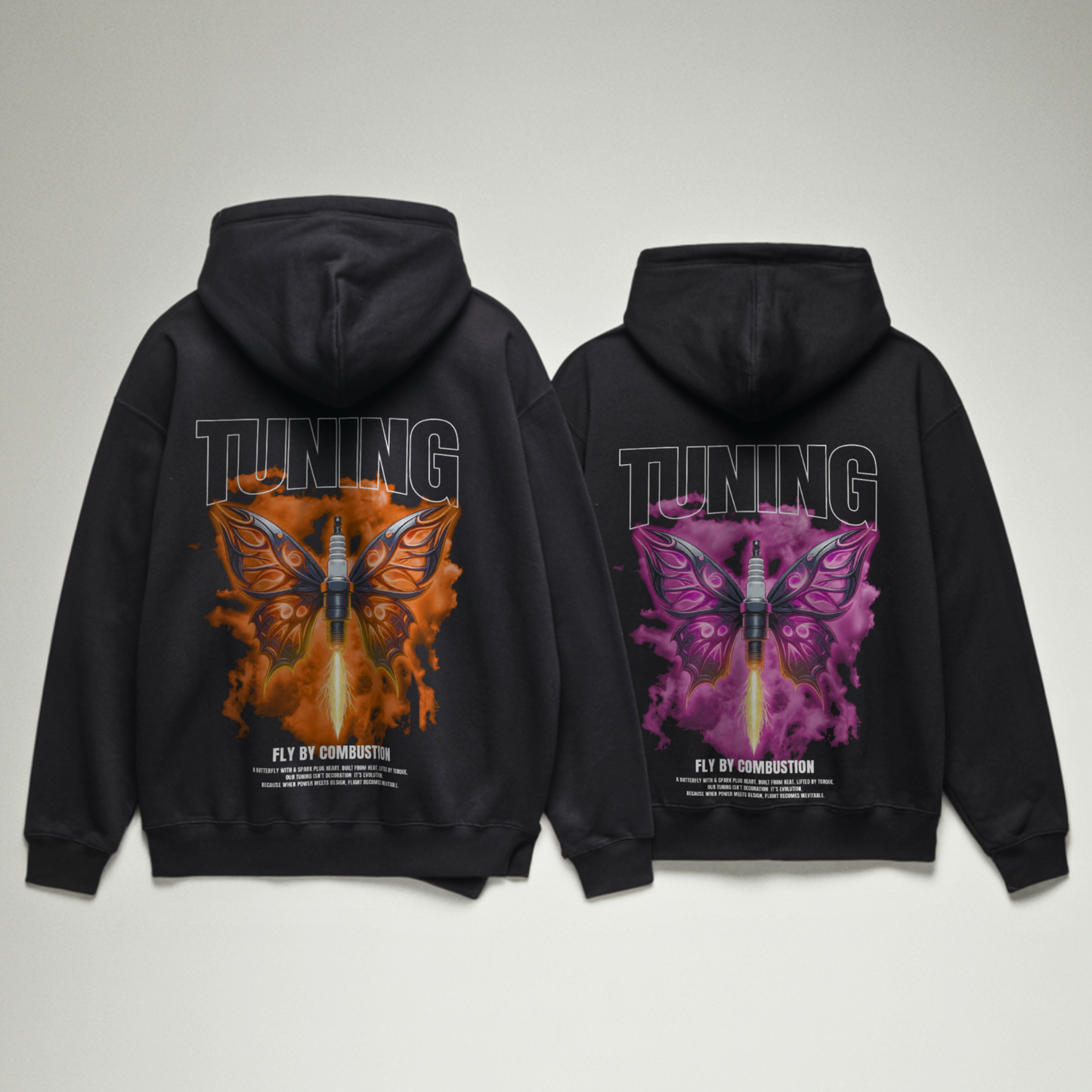 Butterfly - Hoodie za par