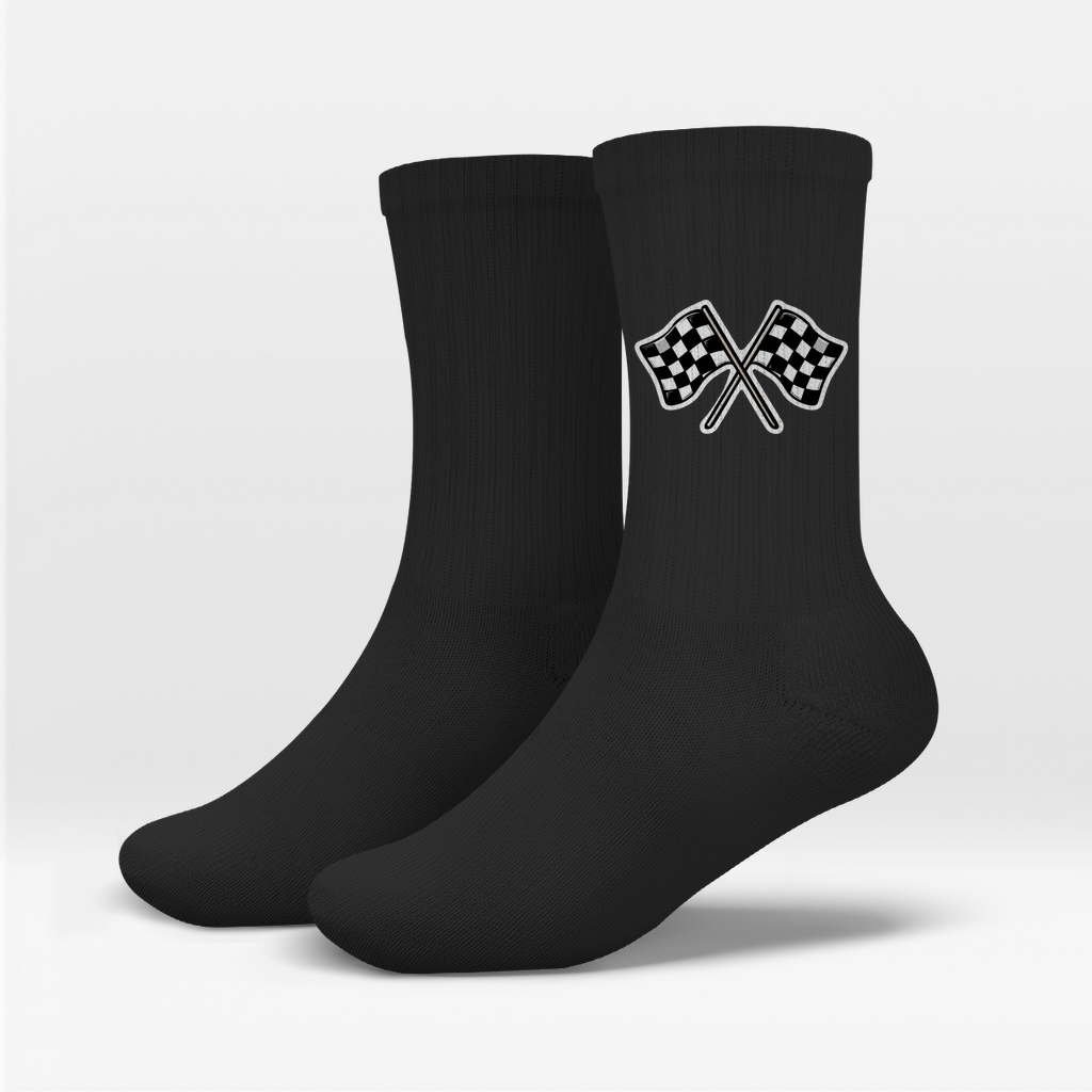 Racing Flag Car Motives - Socken