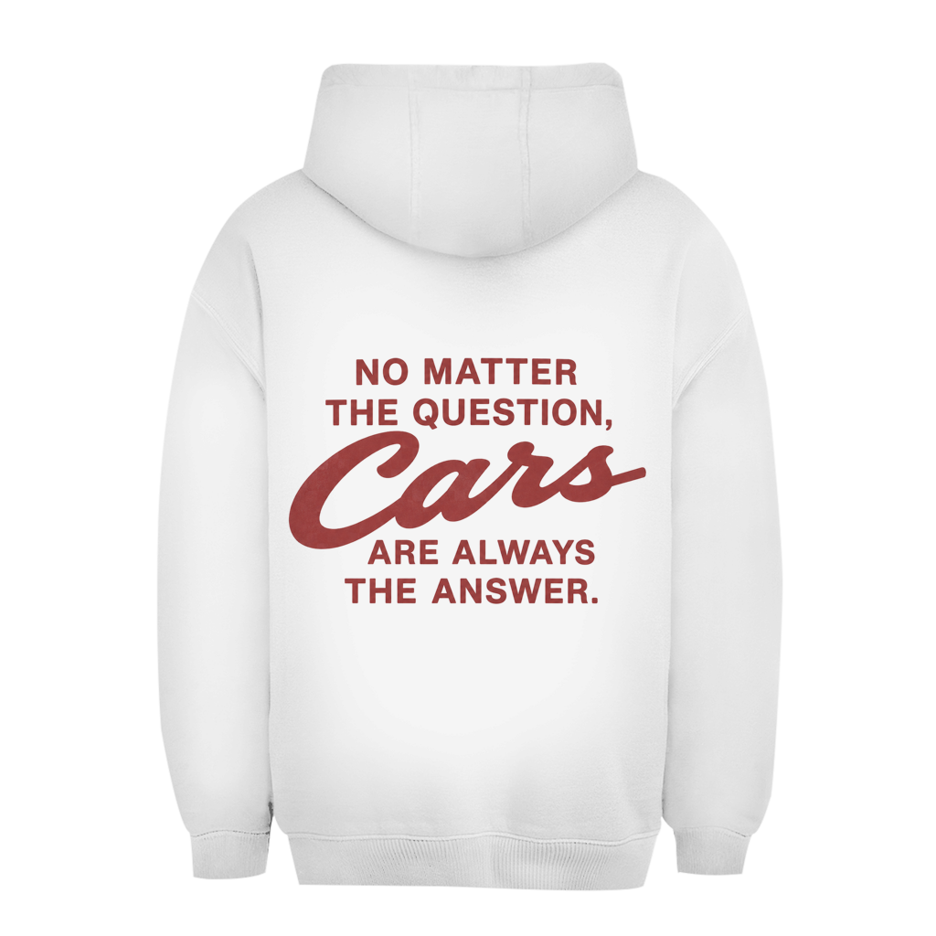 Unisex Oversize Hoodie CARS ARE THE ANSWER