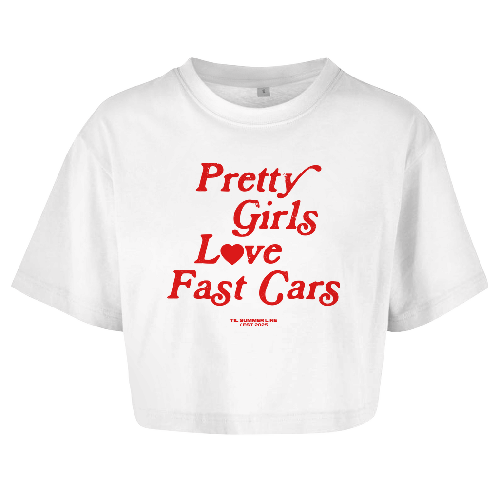 Damen Oversize Crop Top Pretty girls