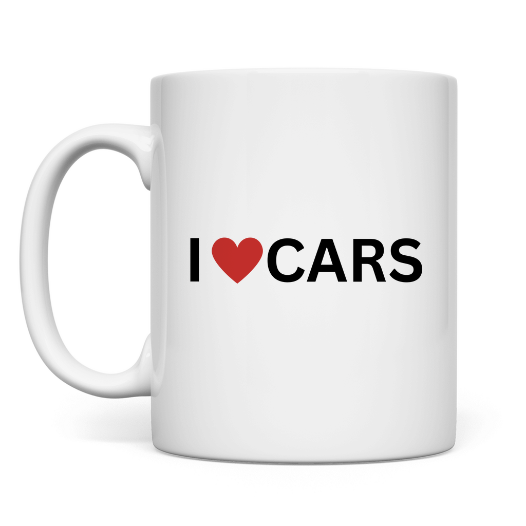 Mug I love cars