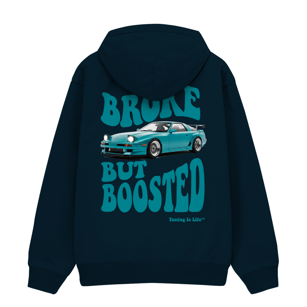 Broke but boosted - Premium Hoodie