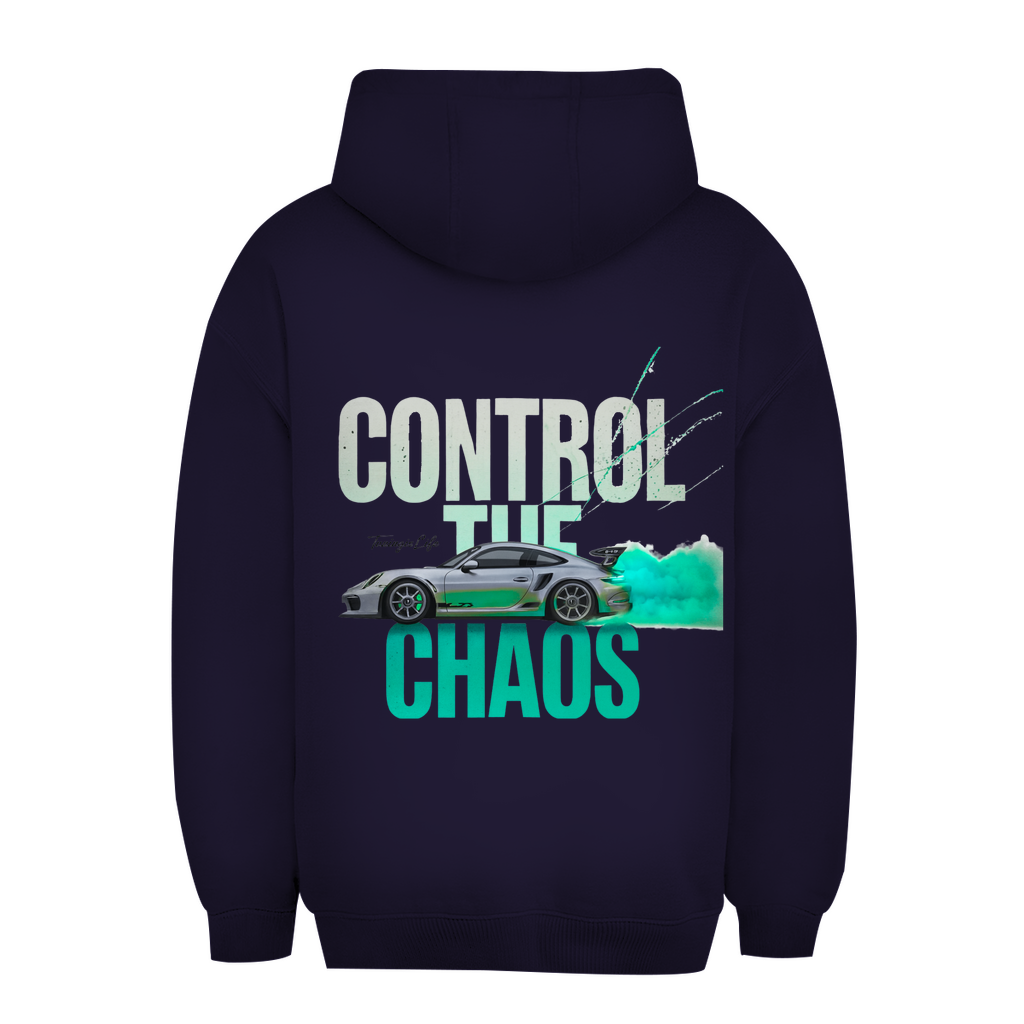 Unisexowa bluza z kapturem oversize control the chaos