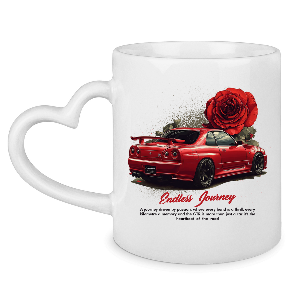 Besprijekorno putovanje - Šalica s ručkom u obliku srca