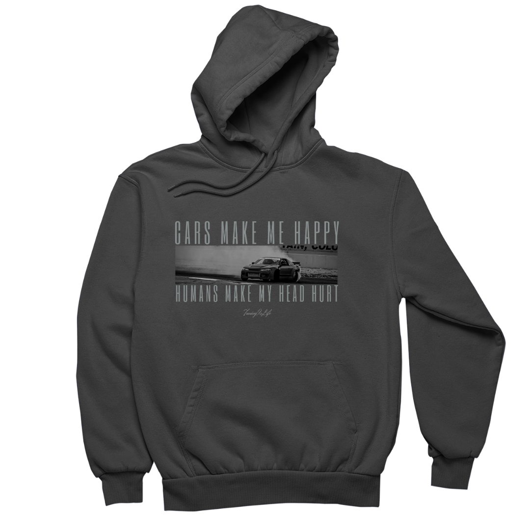 cars make me happy premium Hoodie