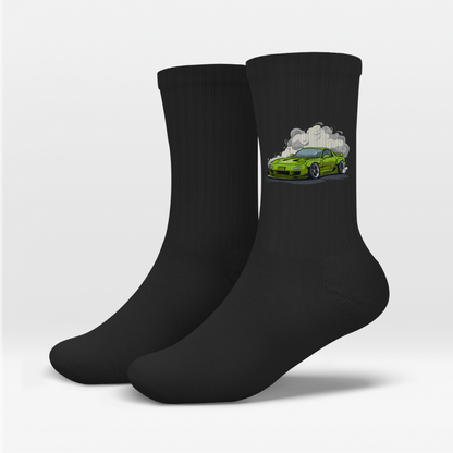 rx-7 Car Motifs - Socks