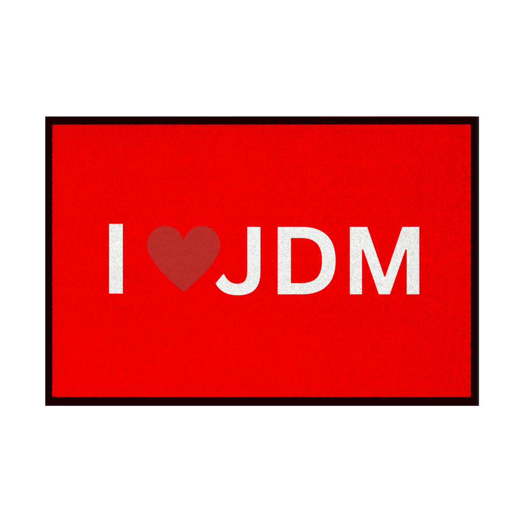 Fußmatte mit Gummirand I love JDM