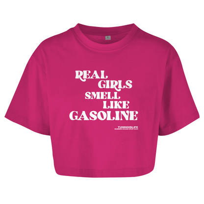 Damen Oversize Crop Top like gasoline