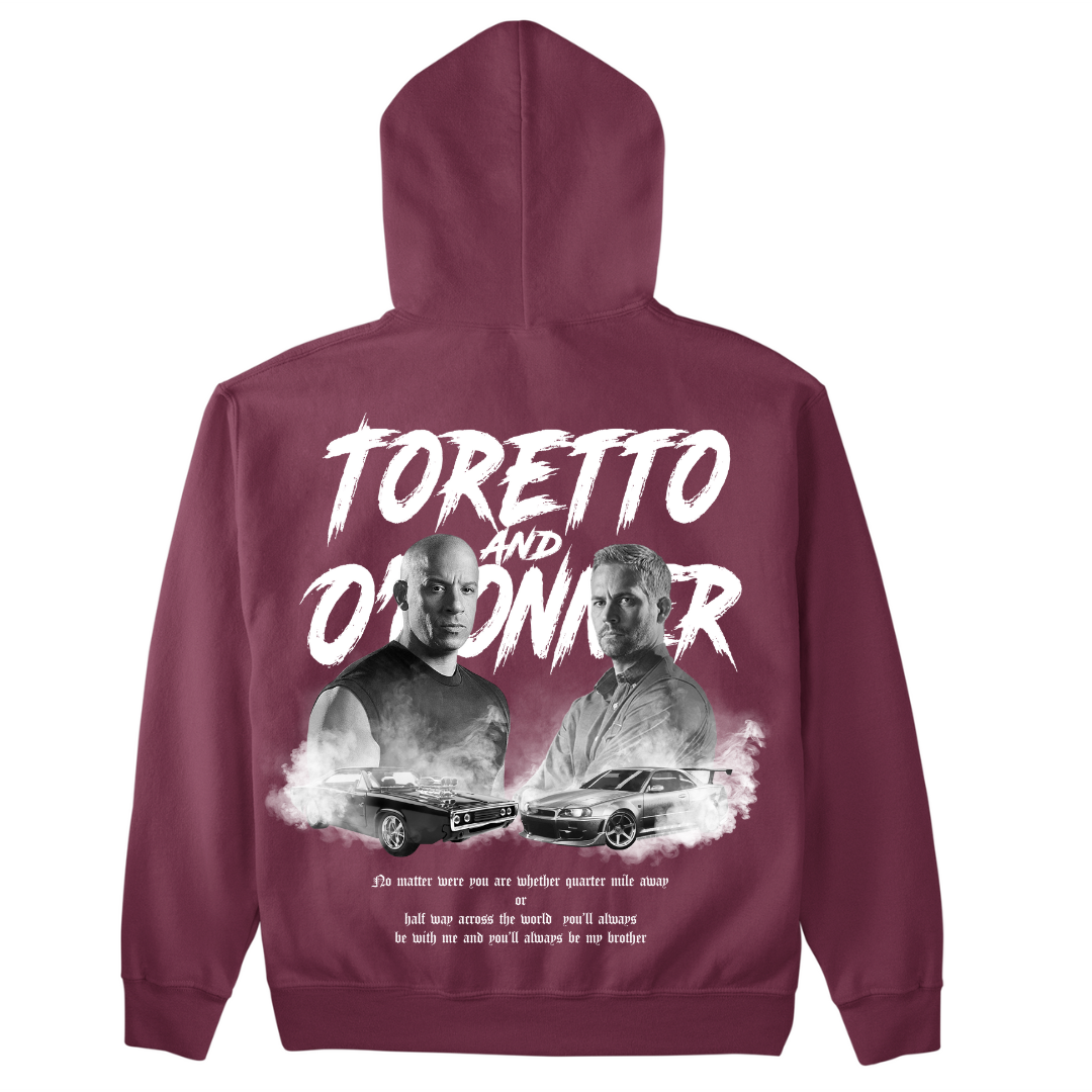 Toretto and O'Conner premium Hoodie