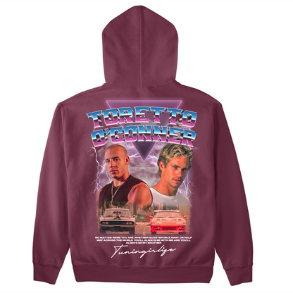 Toretto and O'Conner premium Hoodie