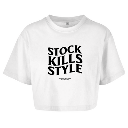 Women's Oversized Crop Top Stock Kills Style