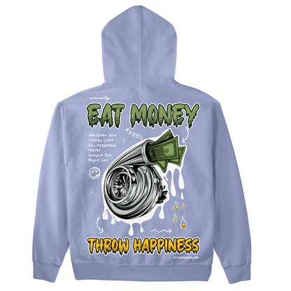 Eet Geld gooi Geluk - Premium Hoodie