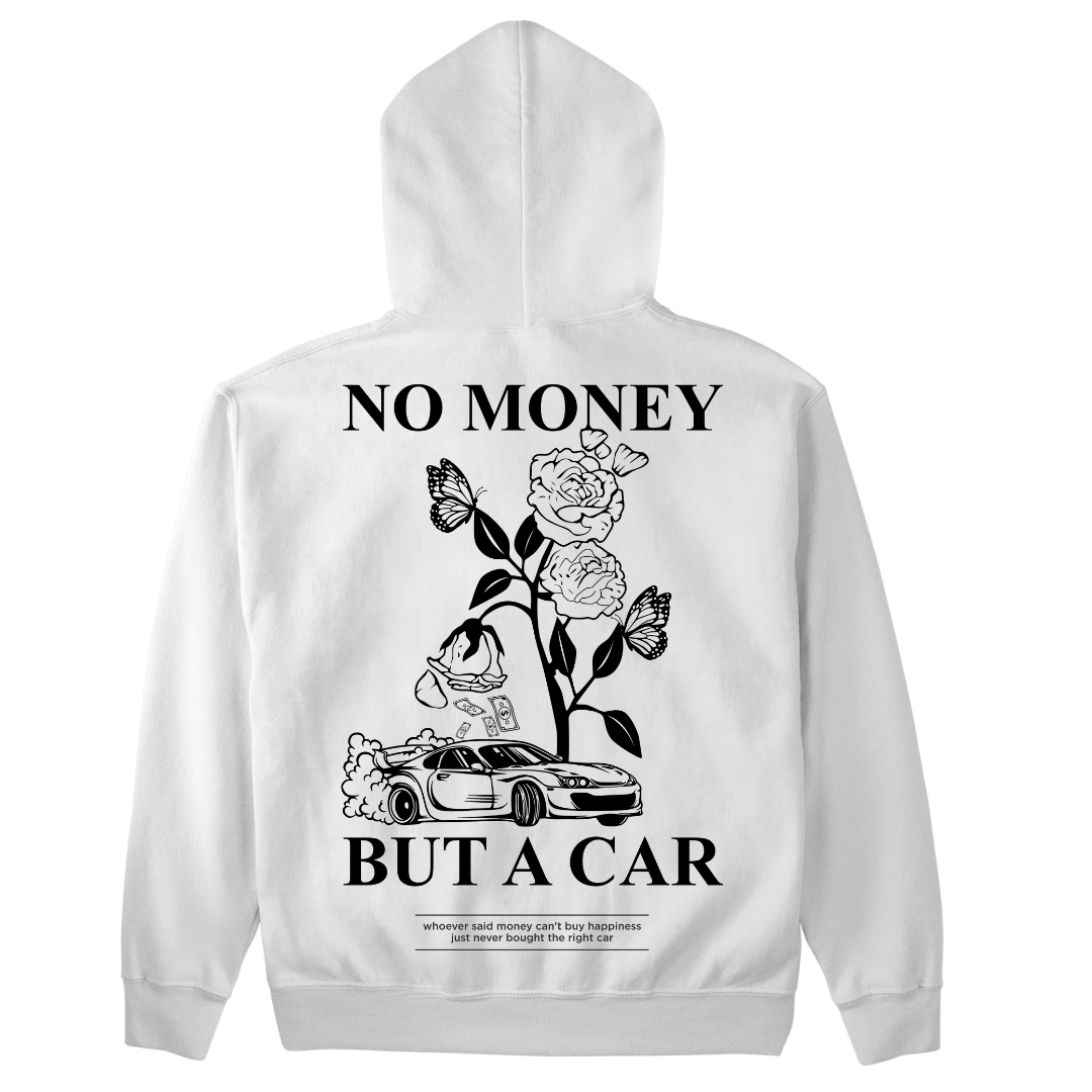 Geen geld maar een auto premium hoodie