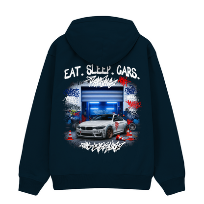 Eat, sleep, cars - Premium Hoodie