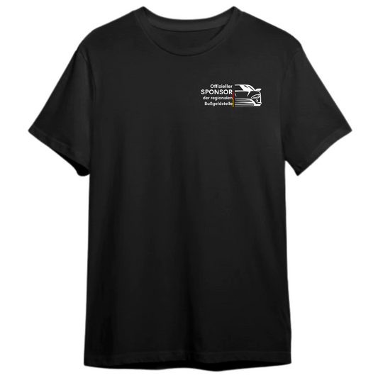 Offizieller Sponsor der Bußgeldstelle T-Shirt