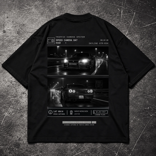 Blitzer Night - Oversized Shirt Personalisiert