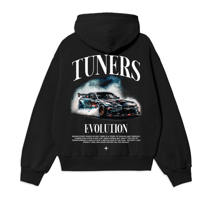 Tuners - Sudadera con capucha de gran tamaño premium