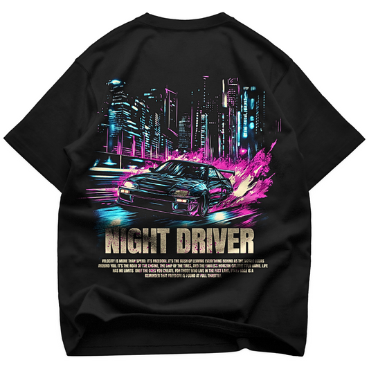 Oversize T-Shirt Night Driver