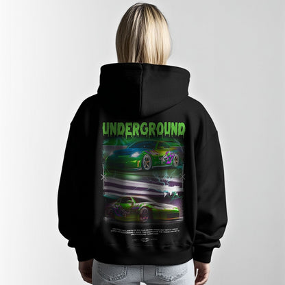 Underground - Oversize Hoodie bez vezica