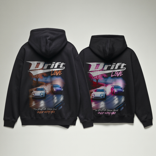 Drift Love - Couple Hoodies