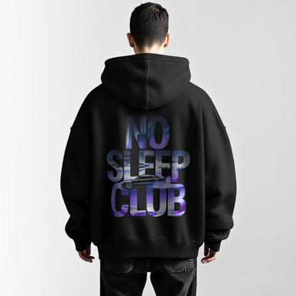 no sleep club - Premium Oversized Hoodie