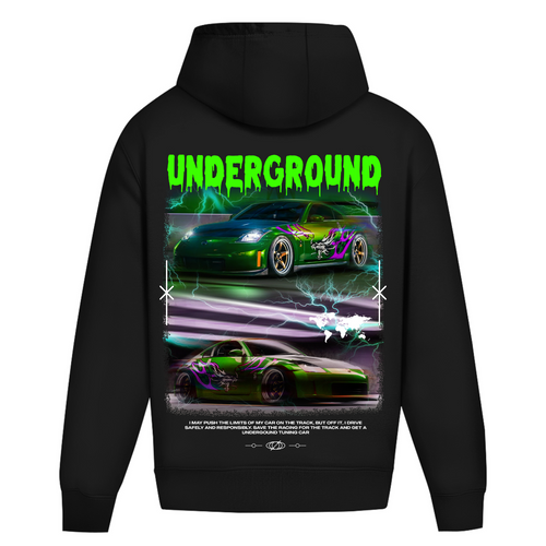 Underground - Oversize Hoodie Bez Sznurka