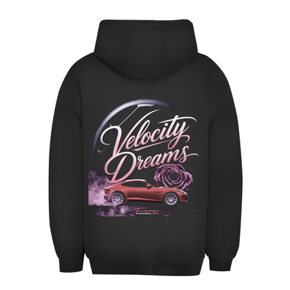 Velocity Dreams - Felpa Oversize Unisex con Cappuccio