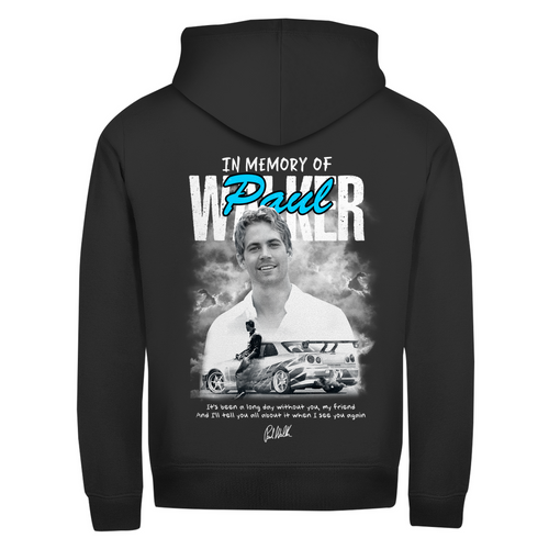 Zipper Hoodie Memory Paul Walker