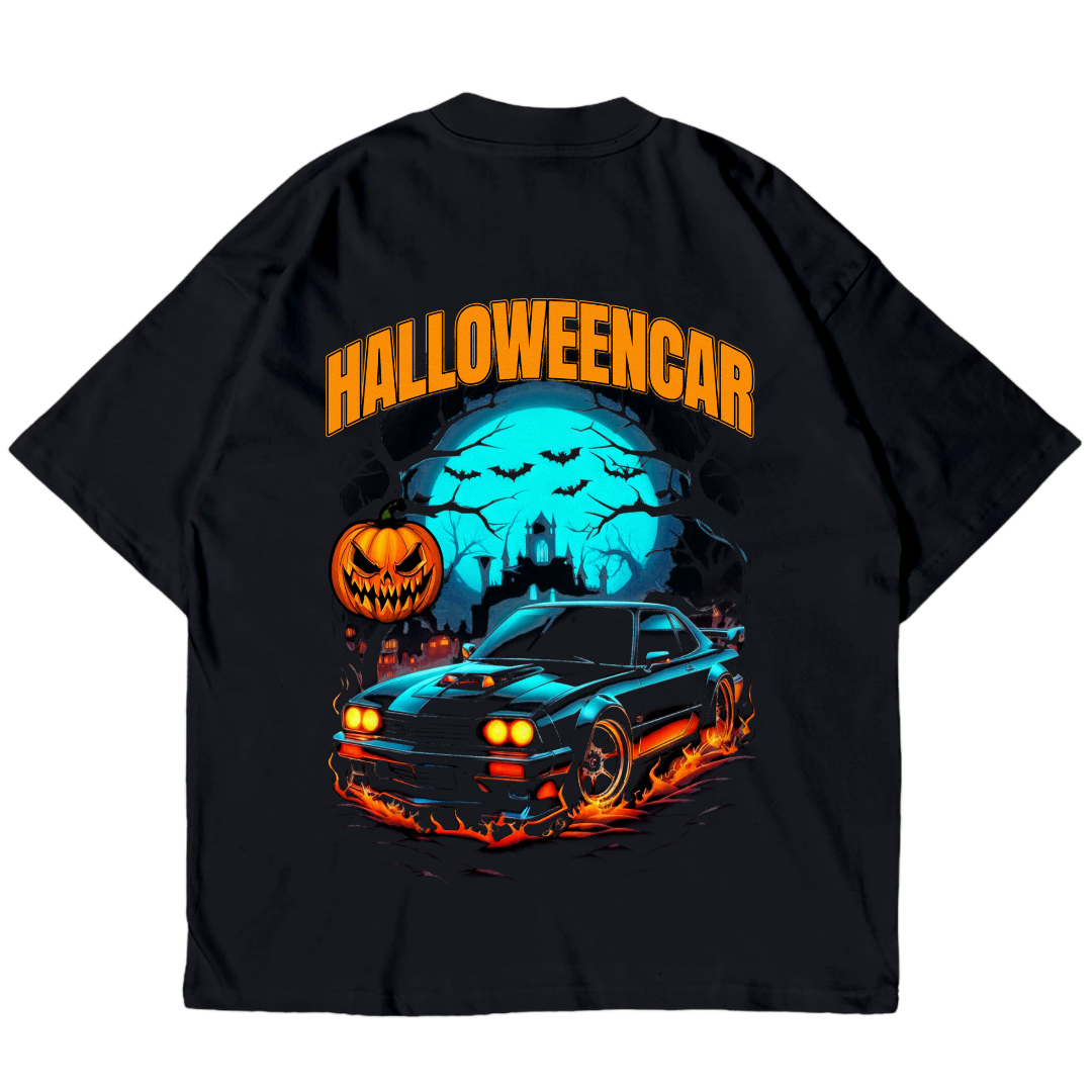 Halloween Car Maglietta Oversized – TuningIsLife