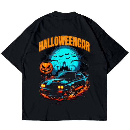 Koszulka z nadrukiem Halloween - Oversized