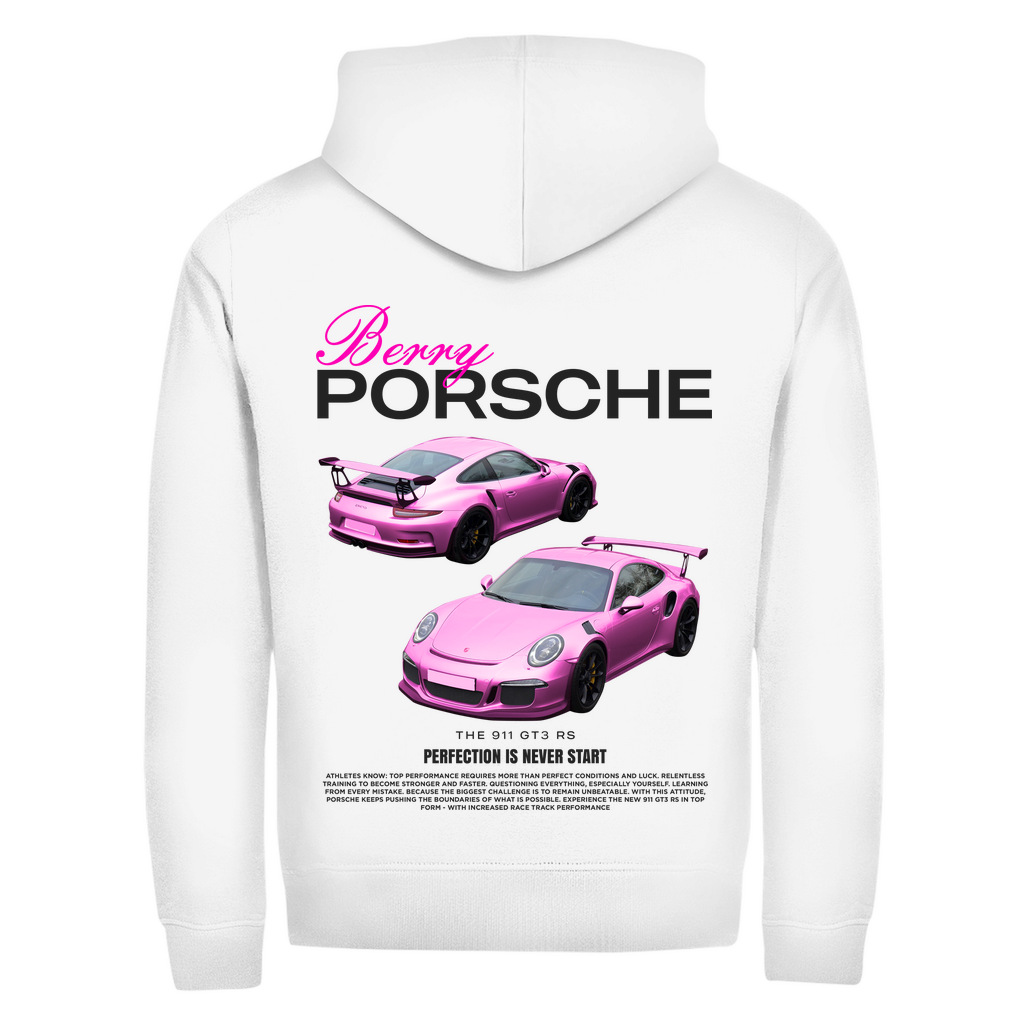 Cipzáras kapucnis pulóver Berry Porsche