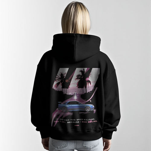 I was smiling - Premium Oversized Hoodie