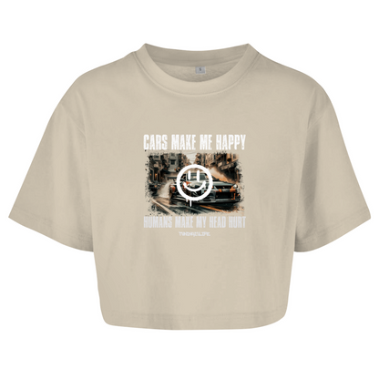 cars make me happy -  Crop Top