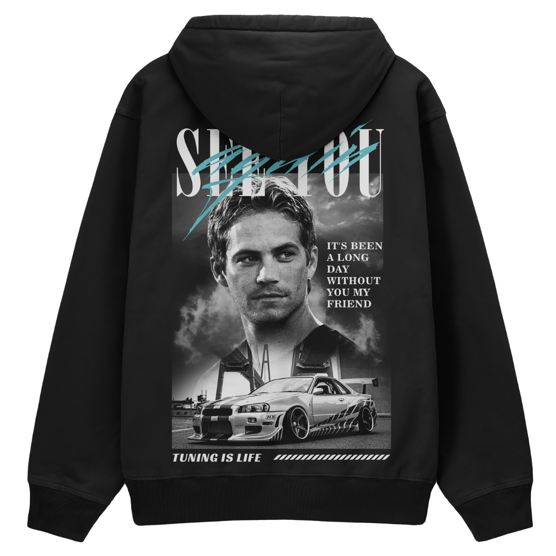 Paul Walker Zie je weer premium Hoodie