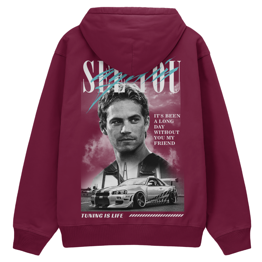 Paul Walker Zie je weer premium Hoodie