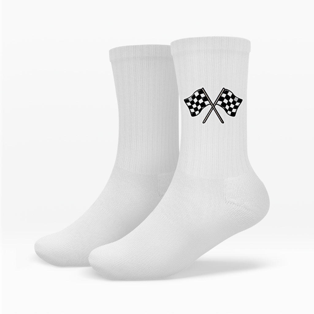 Racing Flag Car Motives - Socken