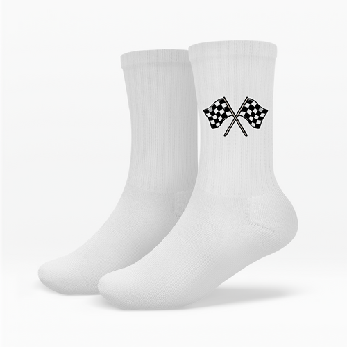Racing Flag Car Motives - Socken