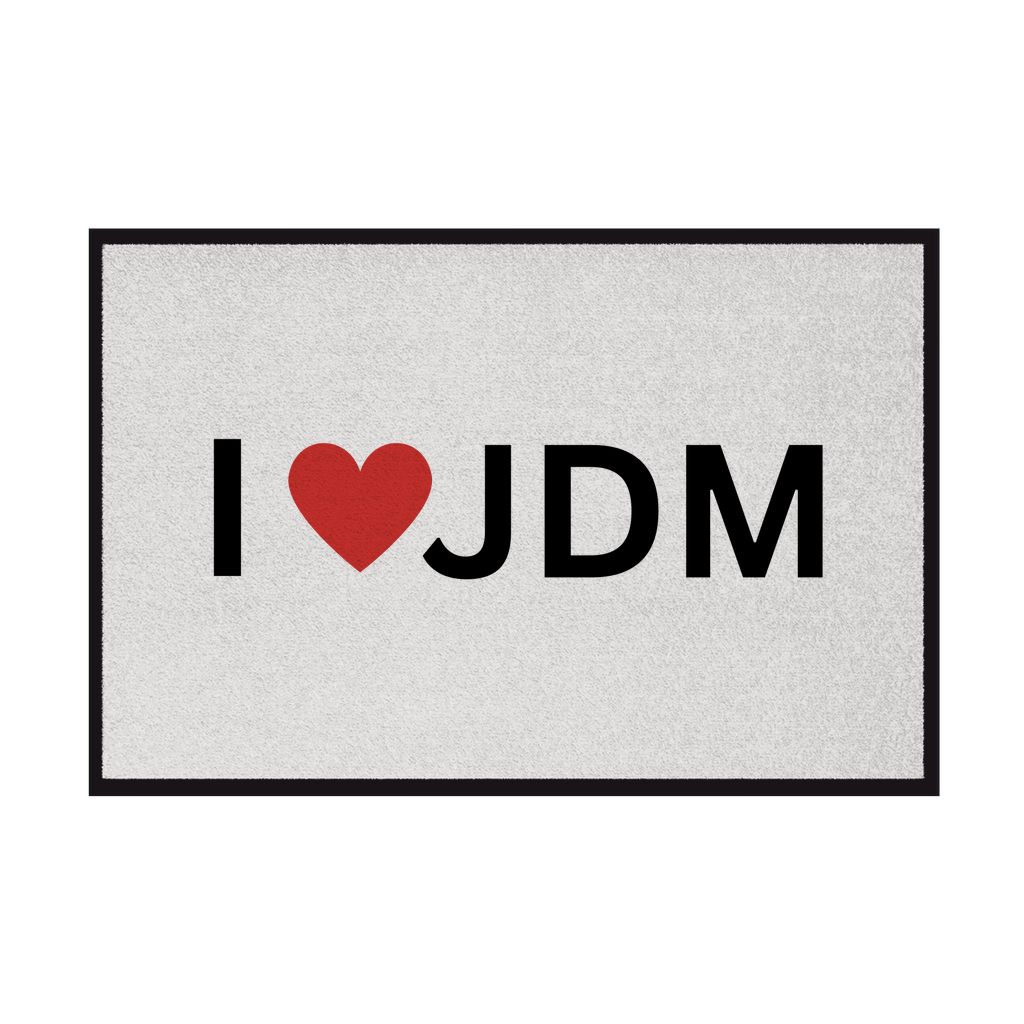 Fußmatte mit Gummirand I love JDM