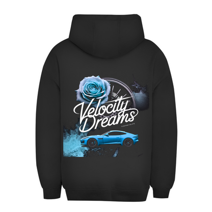 Felpa Oversize Unisex con Cappuccio Velocity Dreams