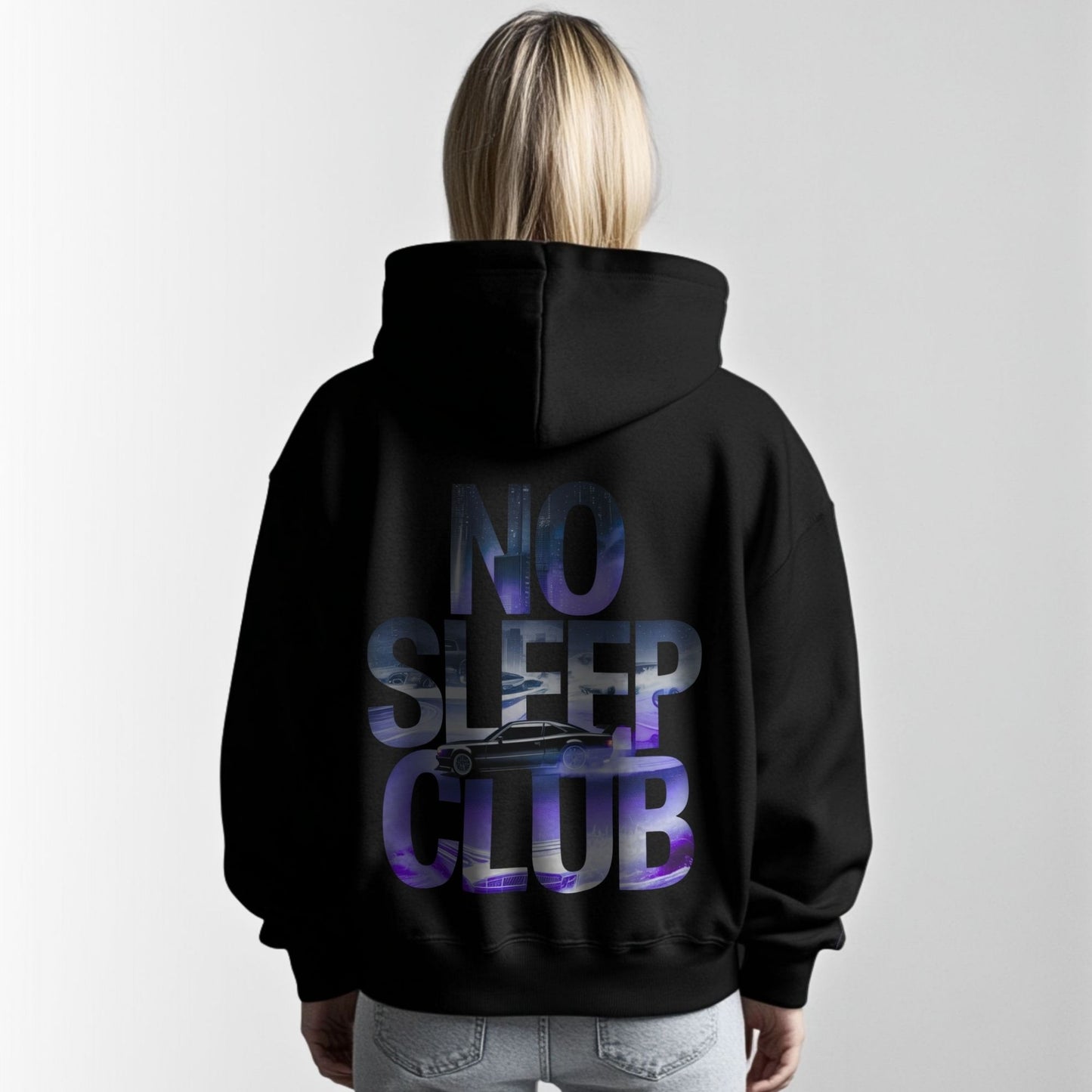 no sleep club - Premium Oversized Hoodie