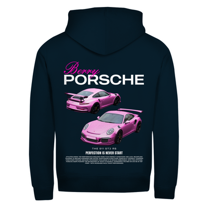 Cipzáras kapucnis pulóver Berry Porsche