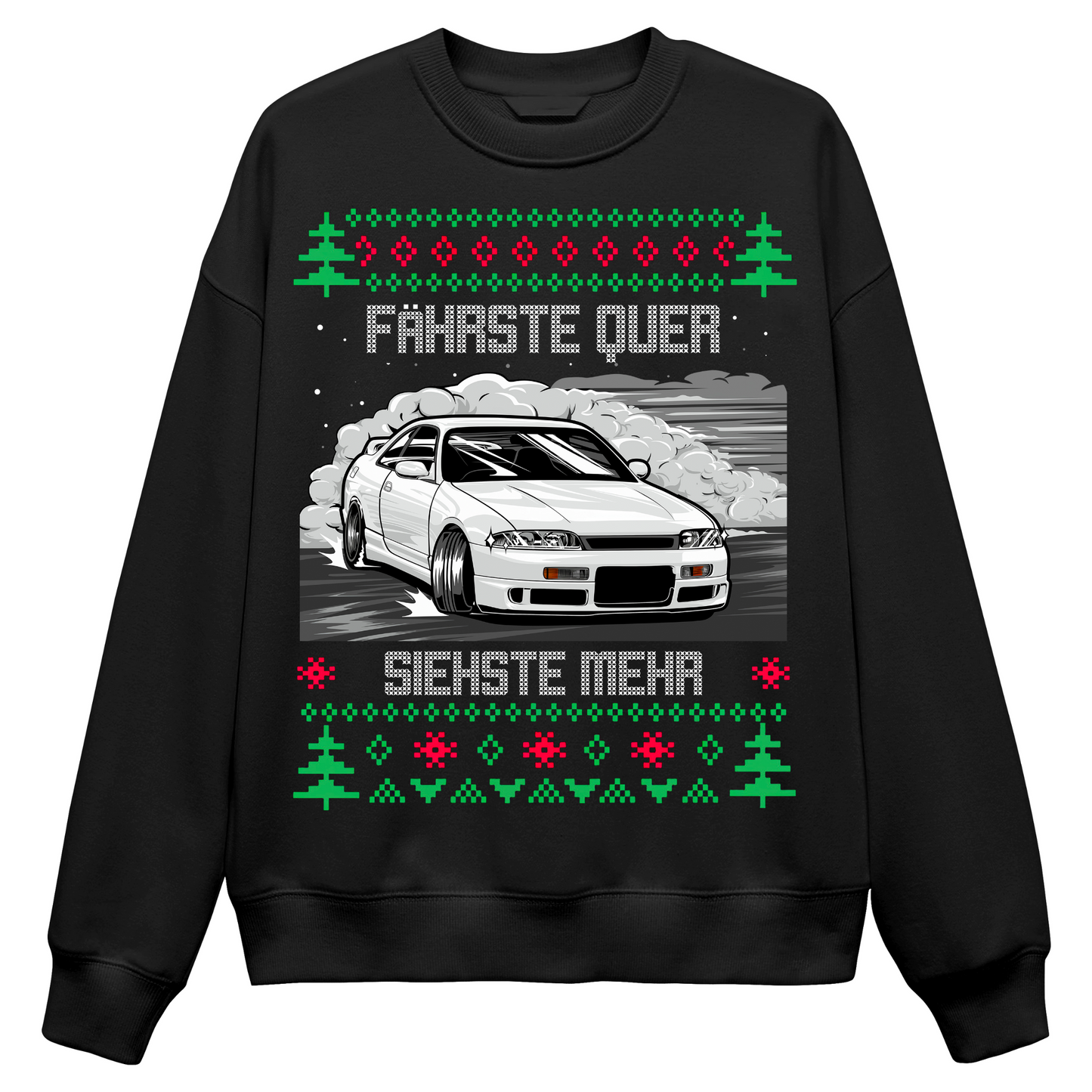 fährste quer siehste mehr - Sweater