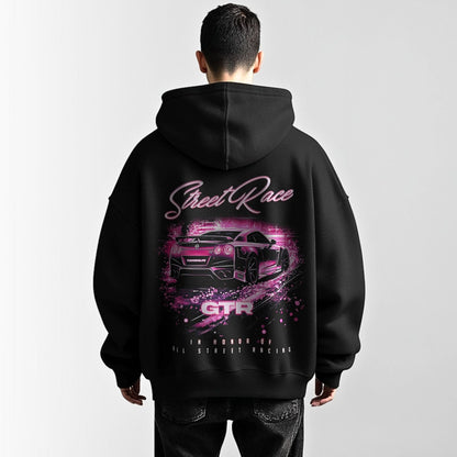 Sudadera con capucha oversize unisex Street race GTR