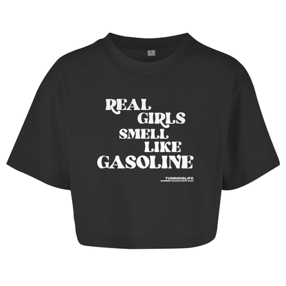 Damen Oversize Crop Top like gasoline