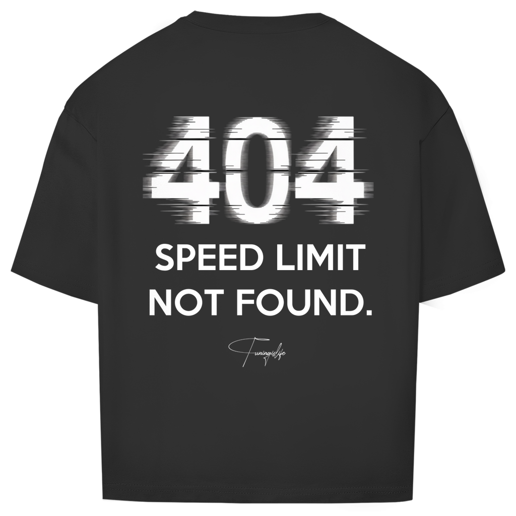 Oversize T-shirt 404 hastighetsgräns