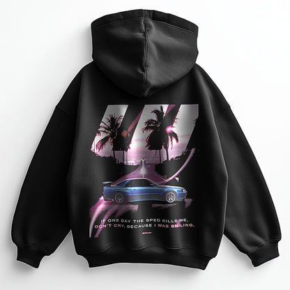 I was smiling - Premium Oversized Hoodie