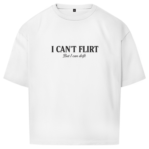 Oversize T-Shirt I CANT FLIRT FRONT