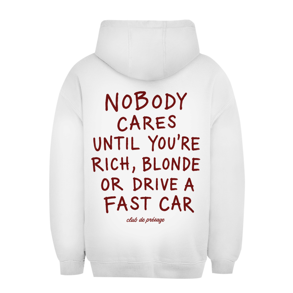 Unisex Oversize Hoodie Nobody Cares